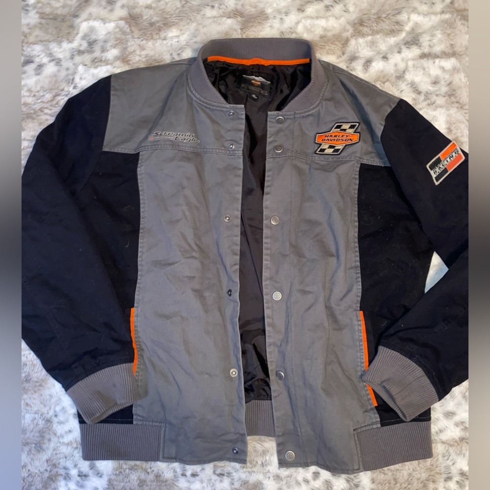 vintage harley davidson racer jacket 🌇